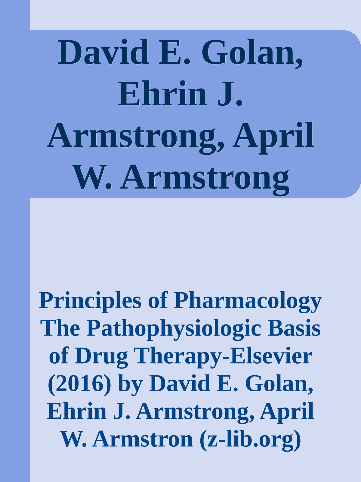 Principles of Pharmacology (EPUB)